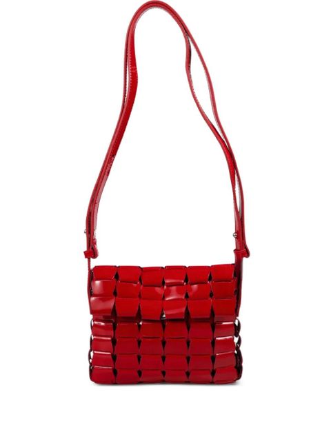 DRAGON DIFFUSION woven patent cross body bag - Red - zdjęcie produktu nr 1