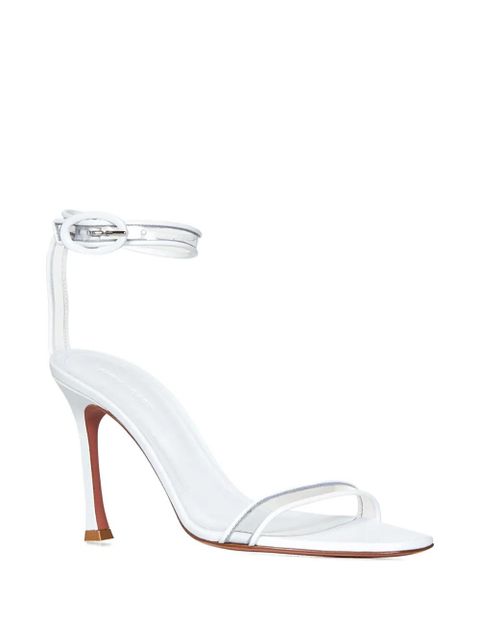 Amina Muaddi 95mm Kim strappy sandals - White - zdjęcie produktu nr 2