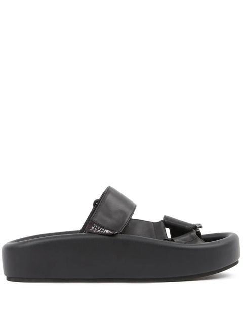 MM6 Maison Margiela Webbing leather sandals - Black - zdjęcie produktu nr 1