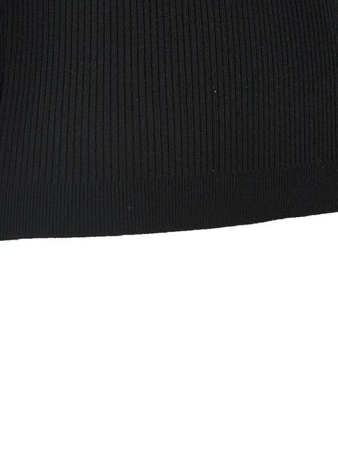 Alessandra Rich ruffled T-shirt - Black