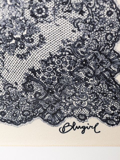 Blugirl Blumarine apaszka damska z jedwabiem - zdjęcie produktu nr 1