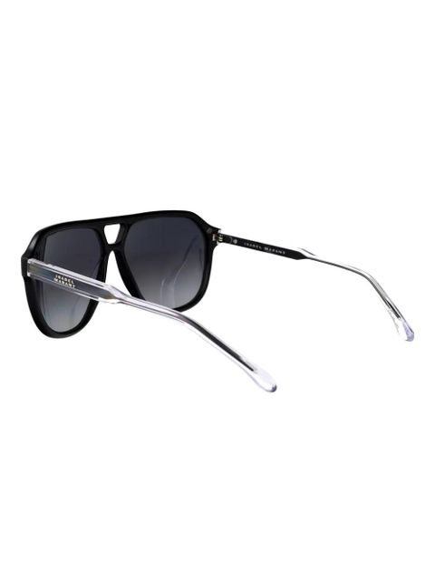 Isabel Marant Eyewear Aneya acetate pilot frame sunglasses - Black