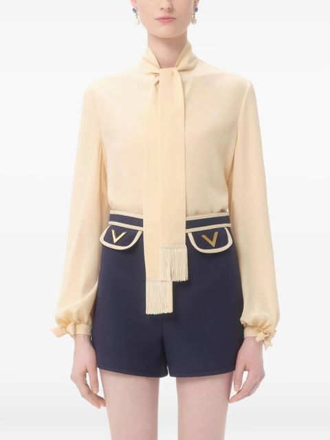 Valentino Garavani crepe de chine shirt - Yellow