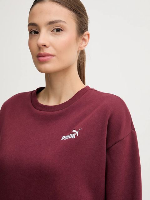 Puma dres damski kolor bordowy 688160