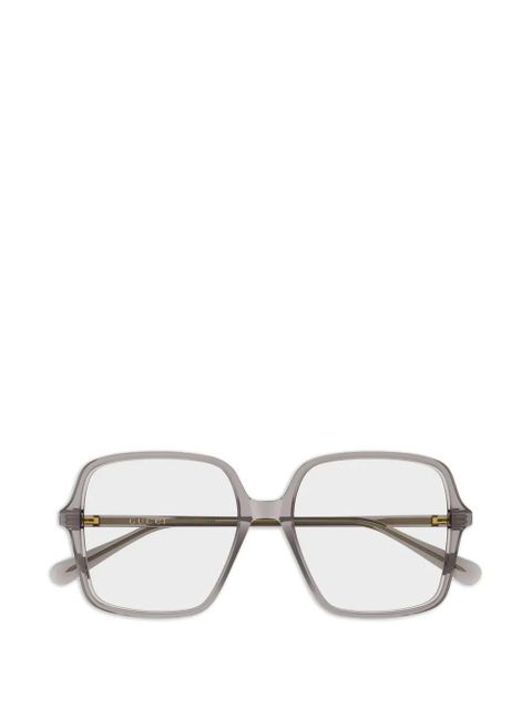 Gucci Eyewear logo-detail glasses - Grey - zdjęcie produktu nr 1