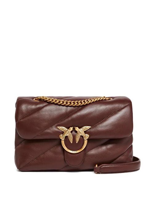 PINKO medium Love quilted bird cross body bag - Brown - zdjęcie produktu nr 1