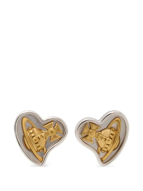 Vivienne Westwood Faye heart orb earrings - Silver - zdjęcie produktu nr 1