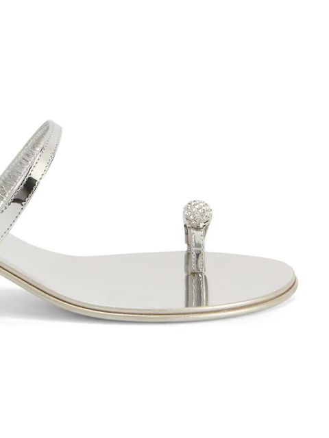 Giuseppe Zanotti Ring sandals - Silver - zdjęcie produktu nr 2