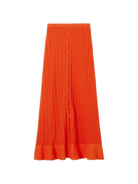 Claudie Pierlot button knitted skirt - Orange - zdjęcie produktu nr 1