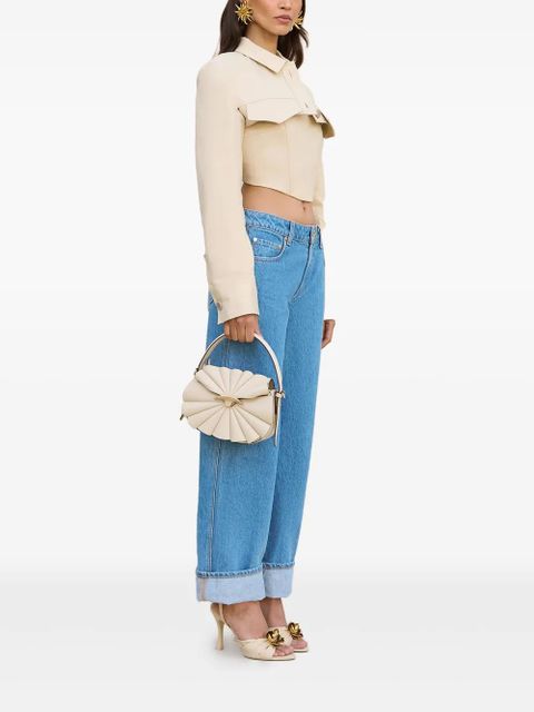 Cult Gaia Issa cropped jacket - Neutrals