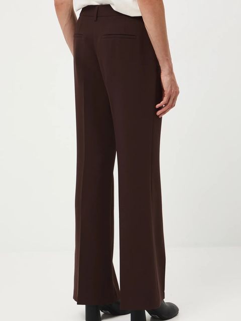 Medicine spodnie damskie kolor brązowy dzwony medium waist - zdjęcie produktu nr 2