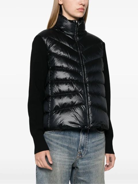 Moncler logo-appliqué jacket - Black