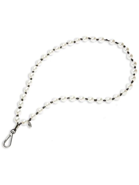 Maison Michel pearl-design bag charm - White - zdjęcie produktu nr 1