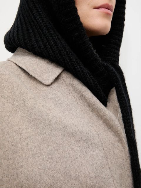 Answear.LAB kominiarka z wełną merino kolor czarny