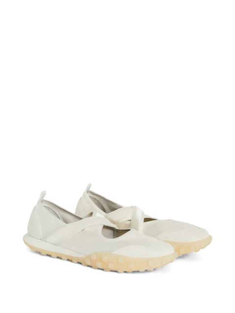 Jil Sander cross-over ballet flats - White - zdjęcie produktu nr 2
