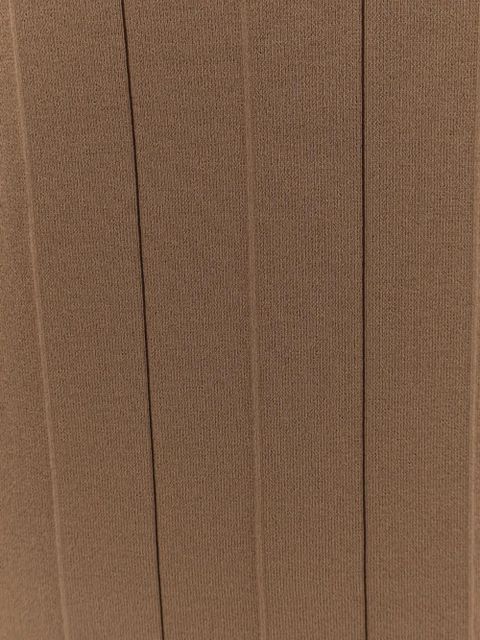 Max Mara Orafo ribbed-knit maxi dress - Brown