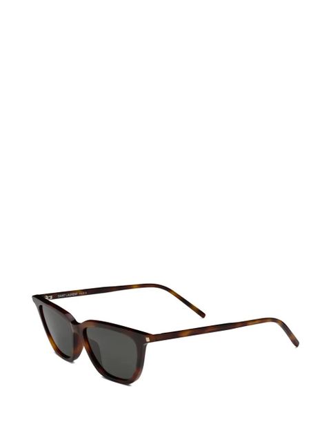 Saint Laurent Eyewear Sulpine geometric-frame sunglasses - Brown - zdjęcie produktu nr 2