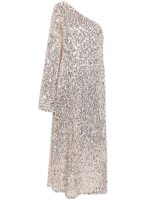 ROTATE BIRGER CHRISTENSEN sequin embellished one-shoulder dress - Neutrals - zdjęcie produktu nr 1