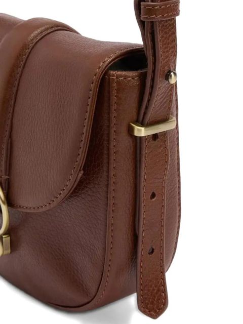 Barbour Elm buckle leather cross body bag - Brown