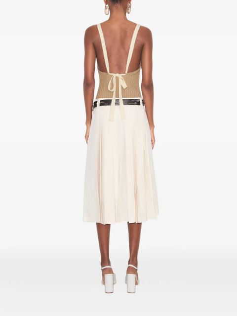 Tory Burch pleated skirt - Neutrals - zdjęcie produktu nr 2