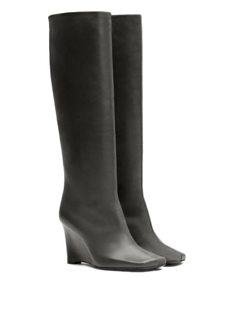 AMI Paris 90mm two-tone knee-high boots - Grey - zdjęcie produktu nr 2
