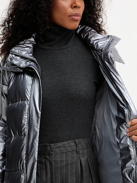 Morgan kurtka kolor srebrny zimowa GDONA