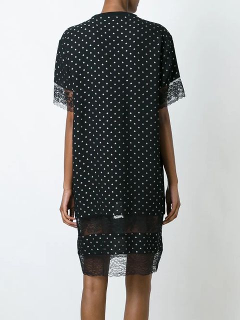 Givenchy lace panel T-shirt dress - Black