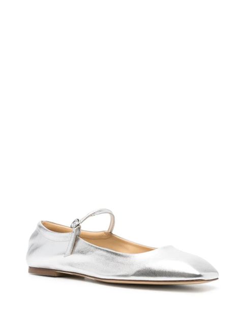 Aeyde Aline Babies metallic ballerina shoes - Silver - zdjęcie produktu nr 2