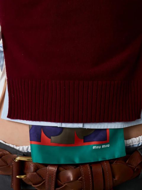 Miu Miu cashmere knit vest - Red