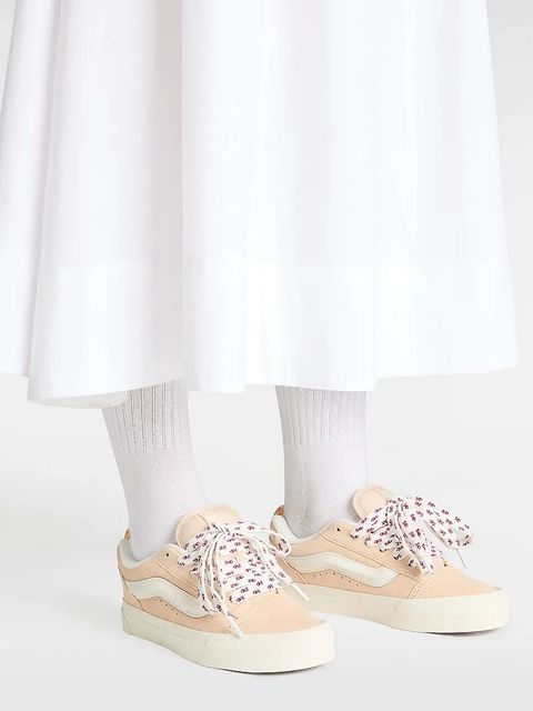 Vans tenisówki zamszowe Knu Skool kolor pomarańczowy VN000D6ZE2S1