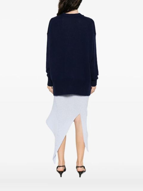 Jil Sander button-front cashmere cardigan - Blue - zdjęcie produktu nr 2