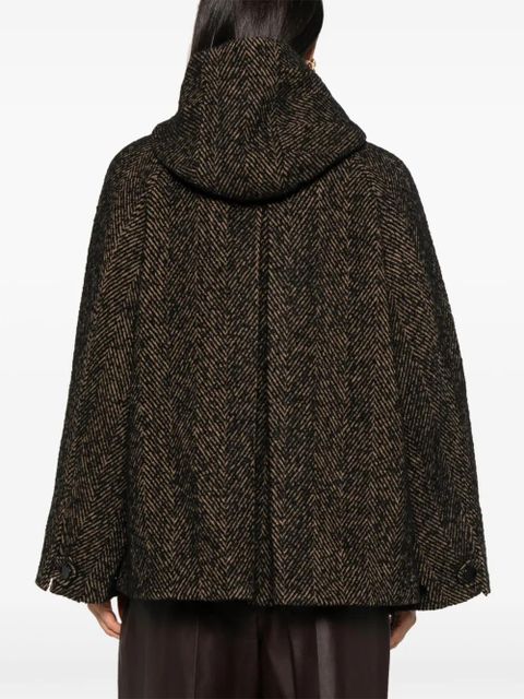 GANNI herringbone jacket - Brown