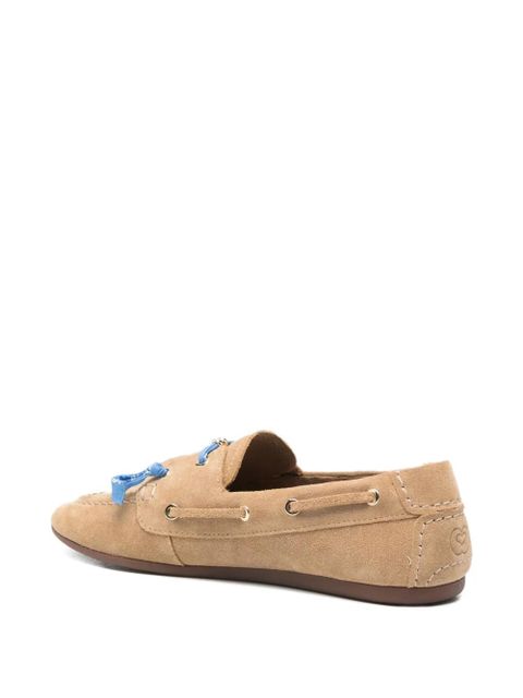 Maje tassel-detail boat shoes - Neutrals