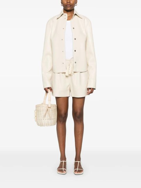 Nanushka faux-leather shirt jacket - Neutrals - zdjęcie produktu nr 2