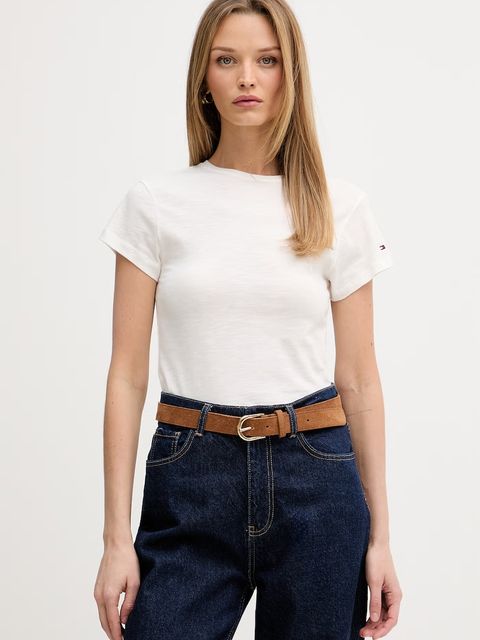 Tommy Hilfiger T-shirt basic damski bawełniany - zdjęcie produktu nr 1
