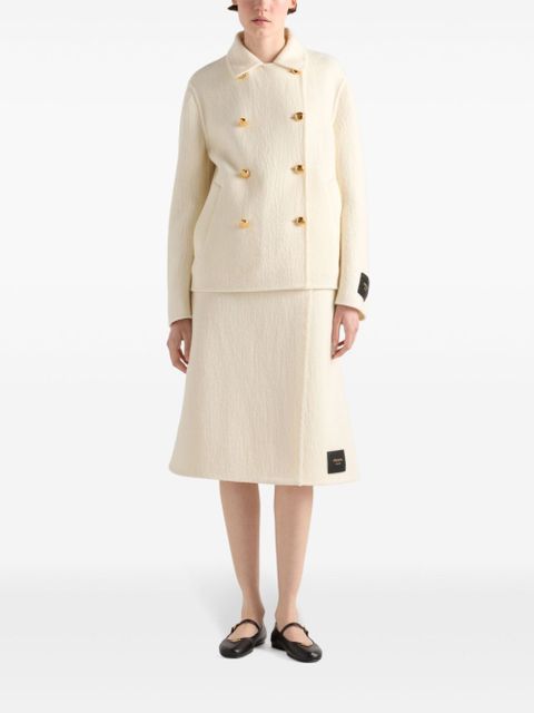 Prada twill midi skirt - Neutrals - zdjęcie produktu nr 2