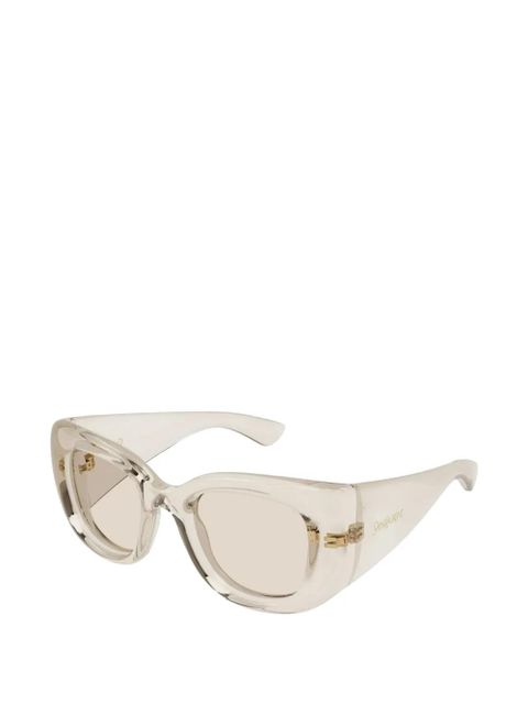Saint Laurent Eyewear Howl cat-eye sunglasses - Neutrals - zdjęcie produktu nr 2