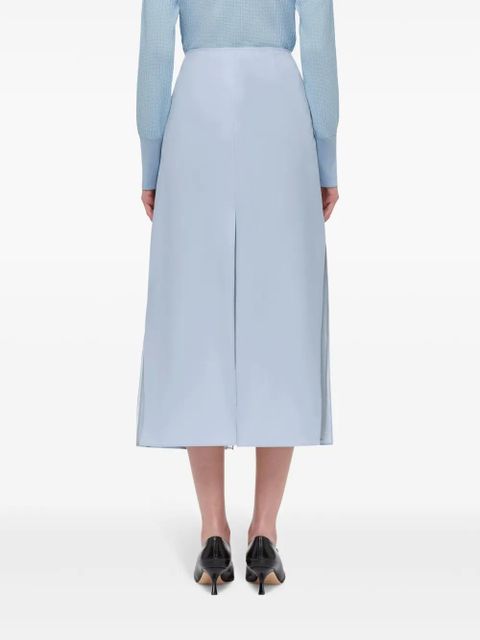 Ferragamo layered midi skirt - Blue