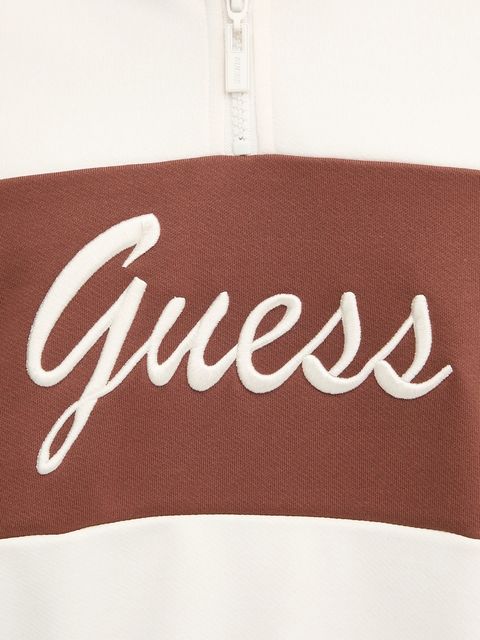 Guess bluza FABIA damska kolor beżowy z aplikacją V5BQ00 KCX22