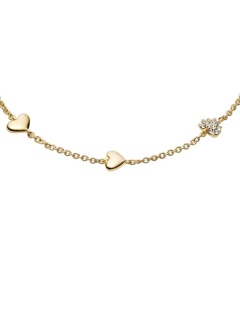 Fossil bransoletka damska metalowa z kryształem Sutton - zdjęcie produktu nr 1