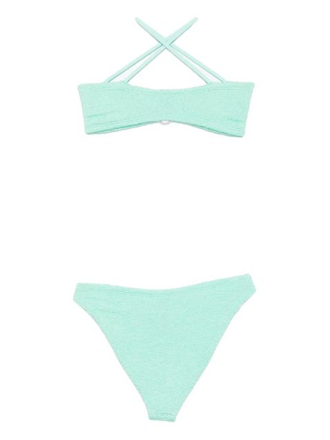 Hunza G Misty crinkle metallic bikini - Green - zdjęcie produktu nr 2