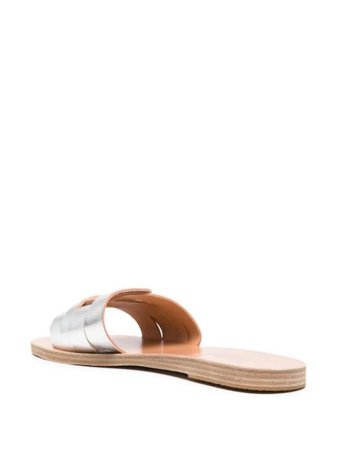 Ancient Greek Sandals Filenada leather slides - Gold