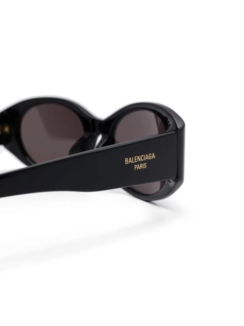 Balenciaga Eyewear oval-frame sunglasses - Black