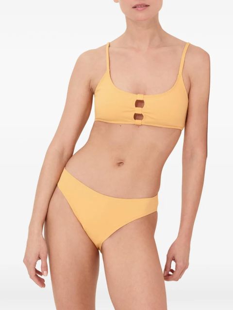 ERES crop bloom bikini top - Yellow