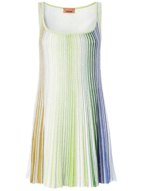 Missoni plissé mini dress - Green - zdjęcie produktu nr 1