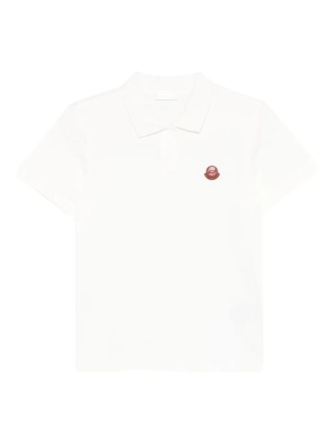 Moncler short-sleeve polo shirt - White - zdjęcie produktu nr 1