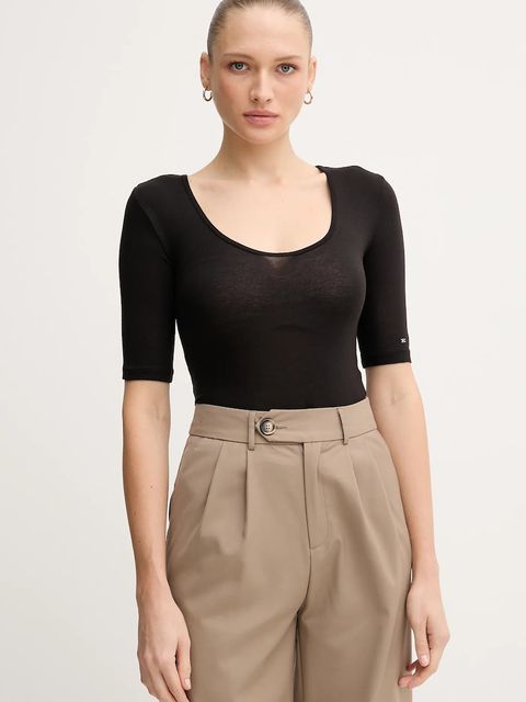 Tommy Hilfiger t-shirt damski kolor czarny WW0WW46116 - zdjęcie produktu nr 1