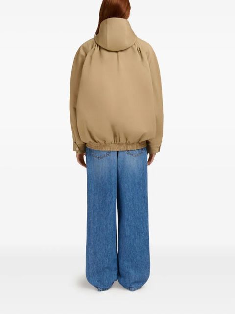 Marni hooded zip-up jacket - Yellow