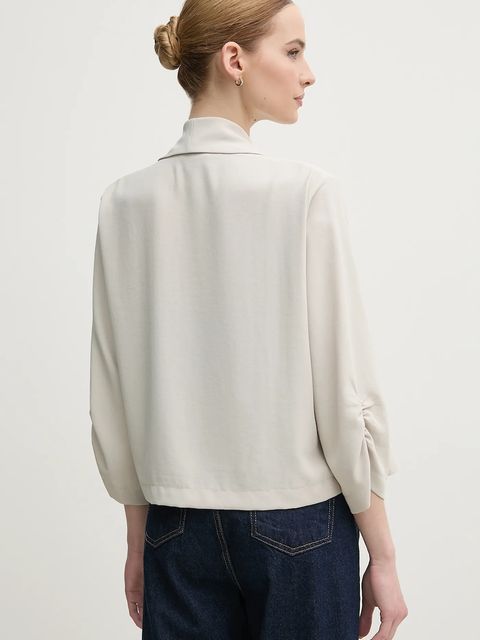 Joseph Ribkoff marynarka kolor beżowy niezapinana gładka 251088