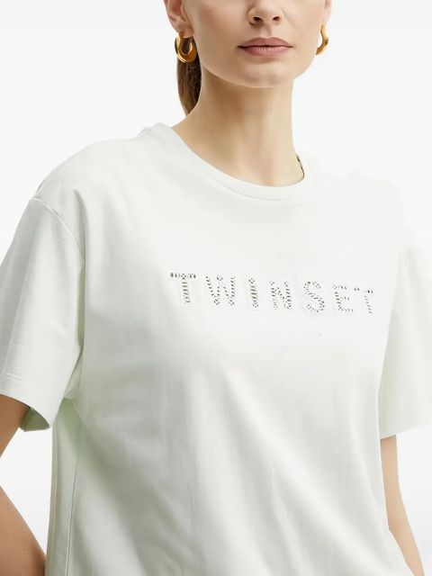 TWINSET logo-embellishment T-shirt - White